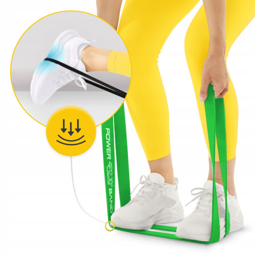 Резинка для фитнеса  4FIZJO Power Band 4 шт 6-36 кг Mix - фото №7